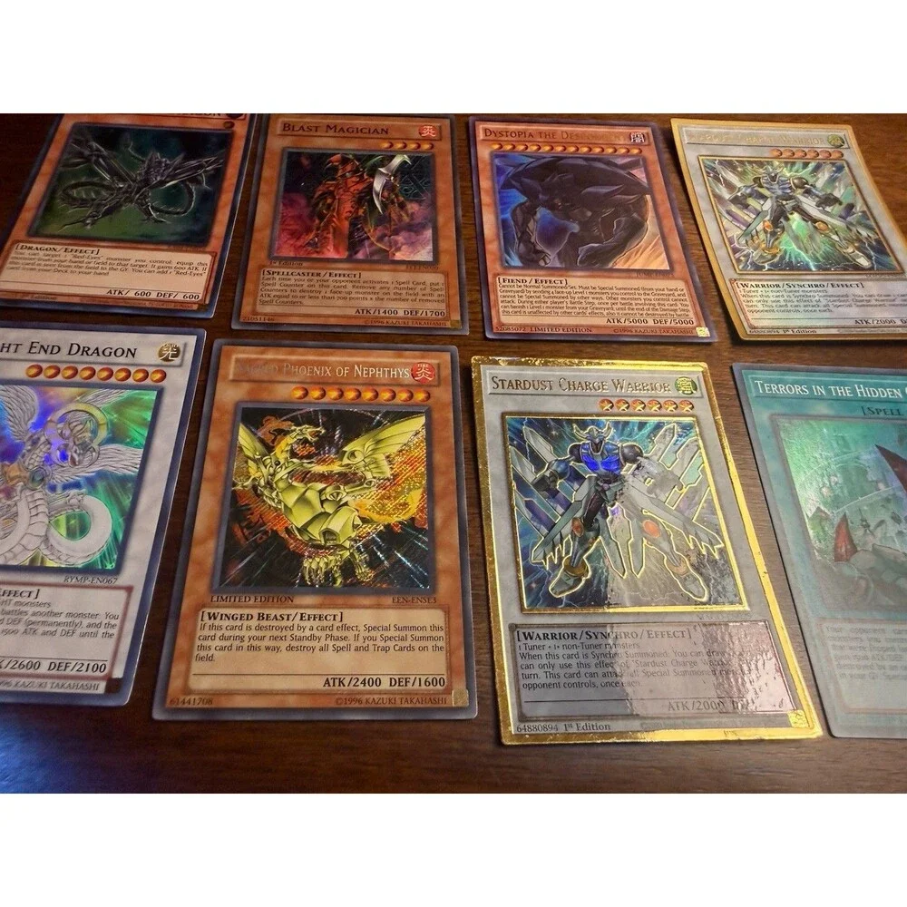Yu-Gi-Oh! TCG 8-Card Variety Lot 1st Edition Dragon, halo rare, dystopia, more